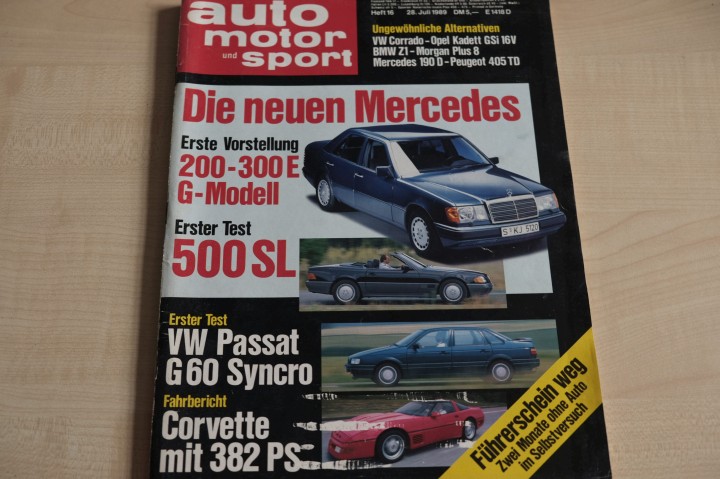 Deckblatt Auto Motor und Sport (16/1989)